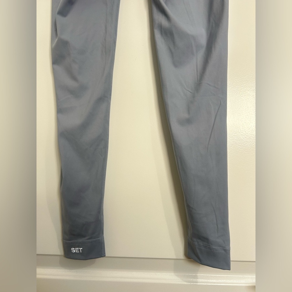 Set Active SportBody Light Blue High-Waisted Leggings size medium athleisure - Picture 9 of 9